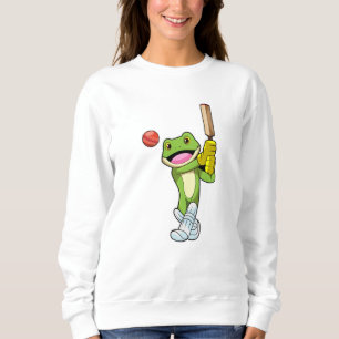 Sweatshirt Grenouille au cricket avec chauve-souris de cricke
