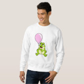 Sweatshirt Grenouille avec ballon (Devant entier)