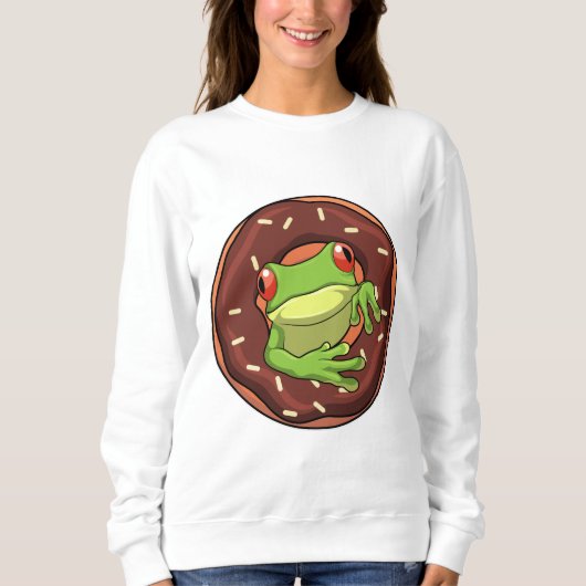 Sweatshirt Grenouille avec beigne (Devant)