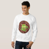 Sweatshirt Grenouille avec beigne (Devant entier)