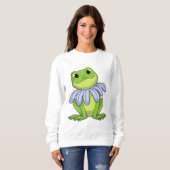 Sweatshirt Grenouille avec marguerite (Devant entier)