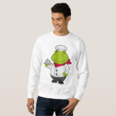 Sweatshirt Grenouille comme cuire avec Plateau (Devant entier)