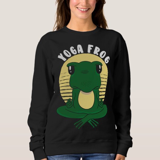 Sweatshirt Grenouille de Yoga 81 (Devant)