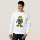 Sweatshirt Grenouille en mécanique avec spanner (Devant entier)