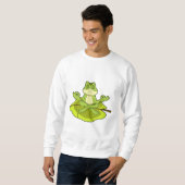 Sweatshirt Grenouille en méditation (Devant entier)