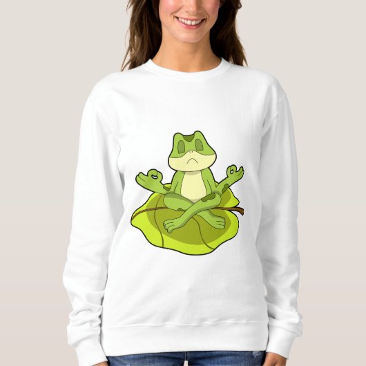 Sweatshirt Grenouille en Méditerranée (Devant)