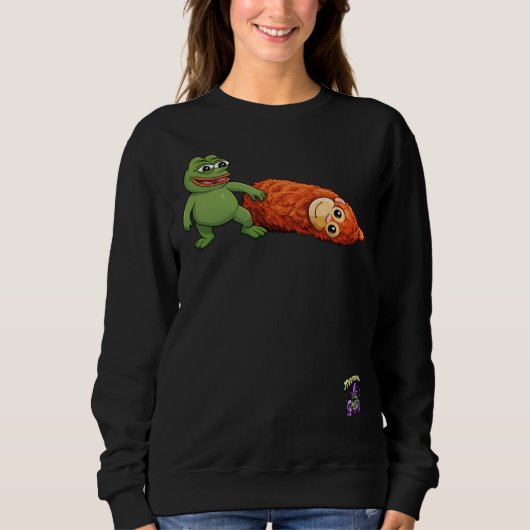 Sweatshirt grenouille et singe (Devant)