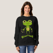 Sweatshirt Grenouille folle (Devant entier)