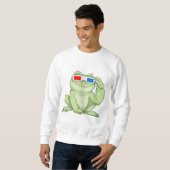 Sweatshirt Grenouille Glasses (Devant entier)