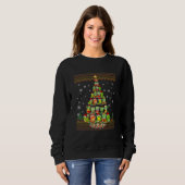 Sweatshirt Grenouille Noël Doux moche Arbre de Noël (Devant entier)