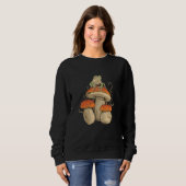 Sweatshirt Grenouille sur champignon (Devant entier)