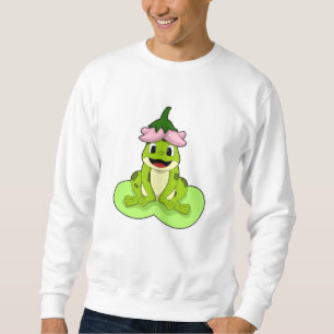 Sweatshirt Grenouille sur la feuille