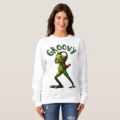 Sweatshirt Grenouille verte super (Devant entier)