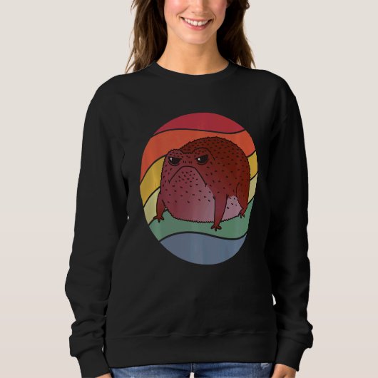 Sweatshirt Grenouille vintage (Devant)