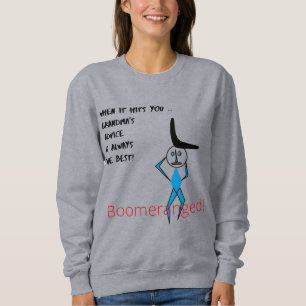 Sweatshirt Grey 'Grand-mère's Advice' (Conseil de grand-mère)