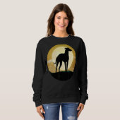 Sweatshirt Greyhound Windhound Retro (Devant entier)