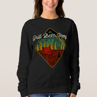 Sweatshirt Grill Bière Camp de fête Camping Célébration Campe