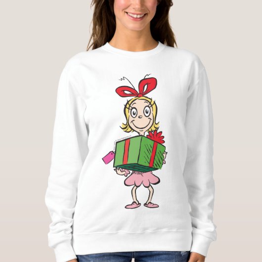 Sweatshirt Grille | Cindy-Lou Qui - Tenant Présent (Devant)