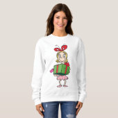 Sweatshirt Grille | Cindy-Lou Qui - Tenant Présent (Devant entier)