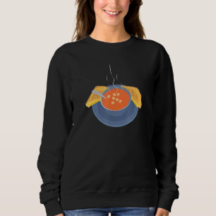 Sweatshirt Grillé Fromage Soupe de tomate Crackers Confort G