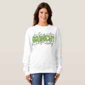 Sweatshirt Grille | Sentiment de grinchy supplémentaire aujou (Devant entier)