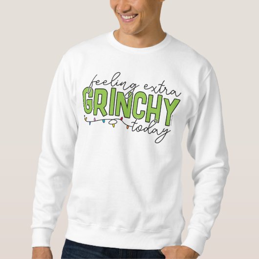 Sweatshirt Grille | Sentiment de grinchy supplémentaire aujou (Devant)