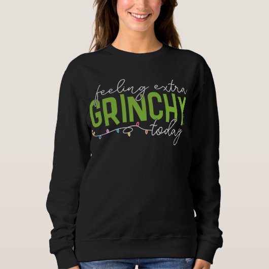 Sweatshirt Grille | Sentiment De Grinchy Supplémentaire Aujou (Devant)