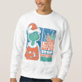 Sweatshirt Grille | Stop Christmas Vintage Graphic (Devant)