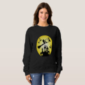 Sweatshirt Grillon d'Halloween effrayant (Devant entier)