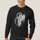 Sweatshirt Grim Devil Wing Occult Dark Art Metal Goth (Devant)