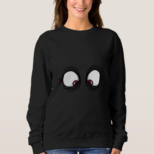 Sweatshirt Grimace aux grands yeux plissés (Devant)