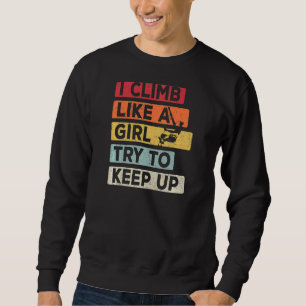 Sweatshirt Grimper fille Bouldering Grimper Rock Escalade