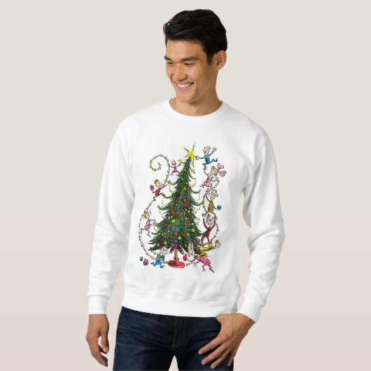 Sweatshirt Grinch classique | Arbre de Noël (Devant entier)