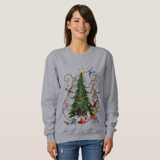 Sweatshirt Grinch classique | Arbre de Noël (Devant entier)