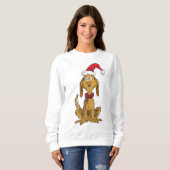 Sweatshirt Grinch Classique | Max - Chapeau de Père Noël (Devant entier)