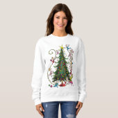 Sweatshirt Grinch Classique | Sapin de Noël (Devant entier)