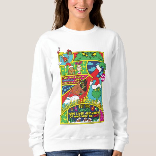 Sweatshirt Grinch | Graphique de Bande Dessinée (Devant)