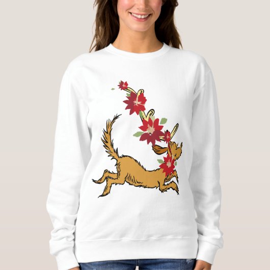 Sweatshirt Grinch | Max Pointsettia de Noël (Devant)