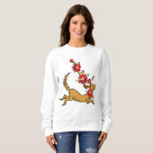 Sweatshirt Grinch | Max Pointsettia de Noël (Devant entier)