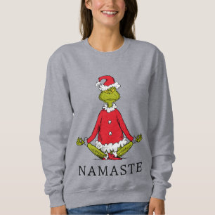 Sweatshirt Grinch Namaste Père Noël