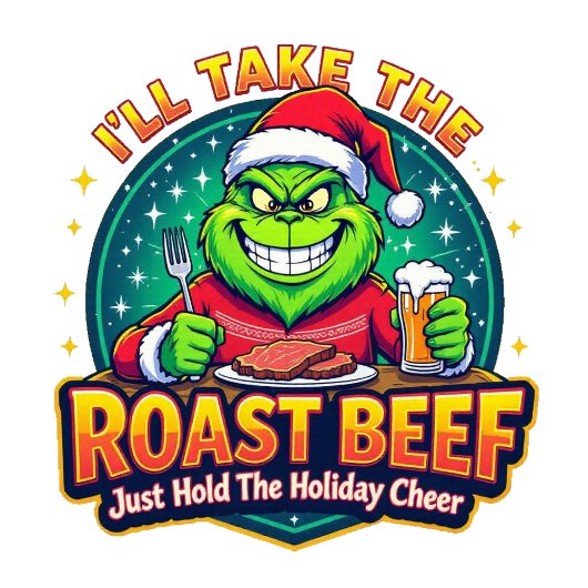 Sweatshirt Grinchy Bigfoot I'll Take The Roast Beef