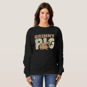 Sweatshirt Grinny Pig Graphic Guinea Pig Owner Pet Cavy Anima (Devant entier)