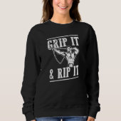 Sweatshirt Grip It And Rip It Distressed Style Archery Life (Devant)