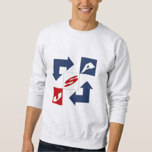 Sweatshirt gris homme DESIGN USA