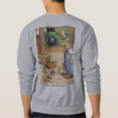 Sweatshirt gris moto Chicks retour (Dos)