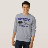 Sweatshirt gris panther et EW (Devant entier)