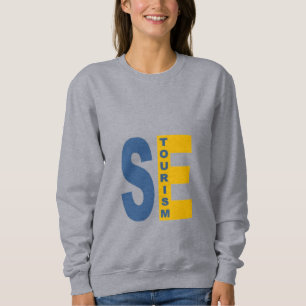 Sweatshirt grise femme SWEDEN TOURISM