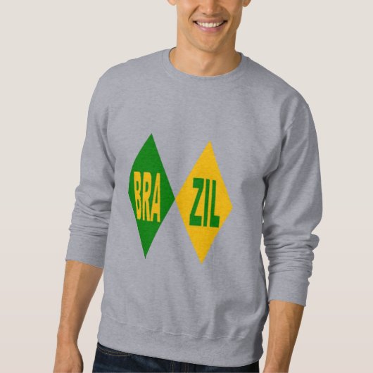 Sweatshirt grise hommes BRAZIL (Devant)