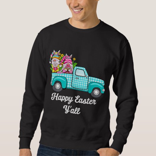 Sweatshirt Grognomes mignons avec oreilles de lapin Chasse au (Devant)