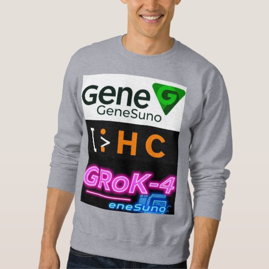 Sweatshirt Grok4 Intelligence artificielle Gene Suno T-Shirt (Devant)